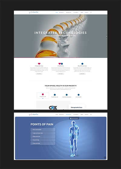 Company web design for ChiroPractice