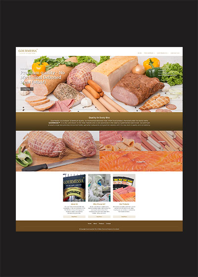 Company web design for Gourmessa
