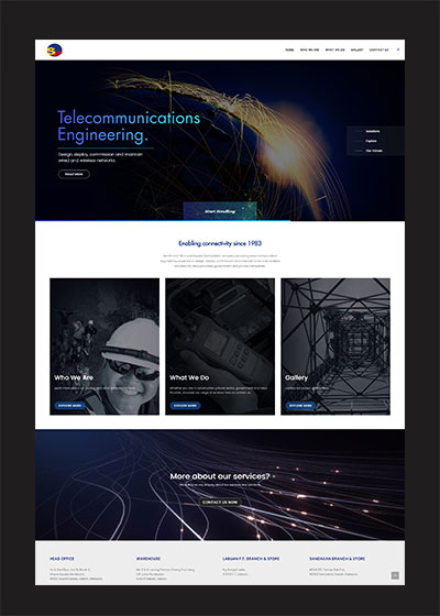 Company web design for Seri Pancar