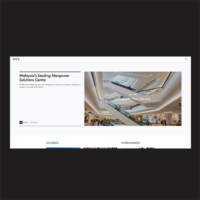 Company web design for STS Group