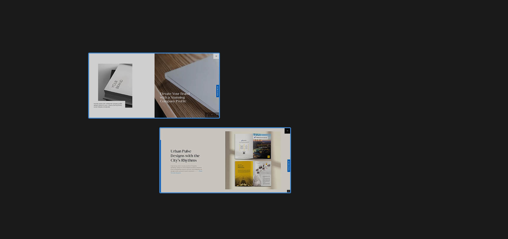 Designer website design